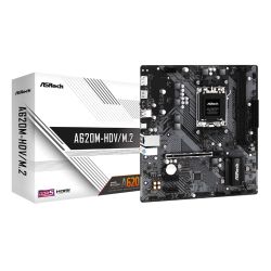 Asrock A620M-HDV/M.2, AMD A620, AM5, Micro ATX, 2 DDR5, HDMI, DP, GB LAN, PCIe4, 2x M.2 Asrock A620M-HDV/M.2, AMD A620, AM5, Micro ATX, 2 DDR5, HDMI, DP, GB LAN, PCIe4, 2x M.2